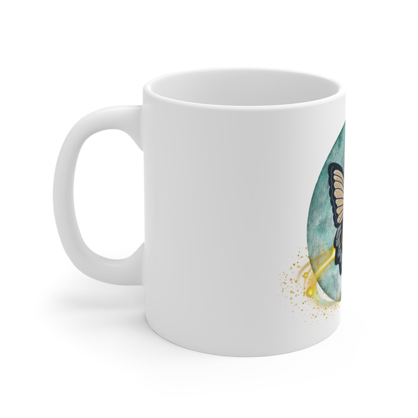 Butterfly Art Mug, Elegant Coffee Cup, Unique Gift for Nature Lovers, Home Decor, Birthday Present